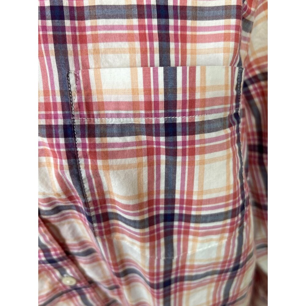 Lands’ End Women’s Plus 18W Plaid‎ Long Sleeve Button Up Shirt - Picture 3 of 11